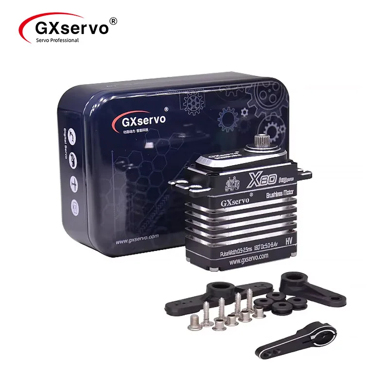 Brushless Digital Servo 50kg 80kg HV Large Torque Steel Metal Gear Waterproof IPX8 Motor For RC Car Xmaxx Crawler Robot Parts