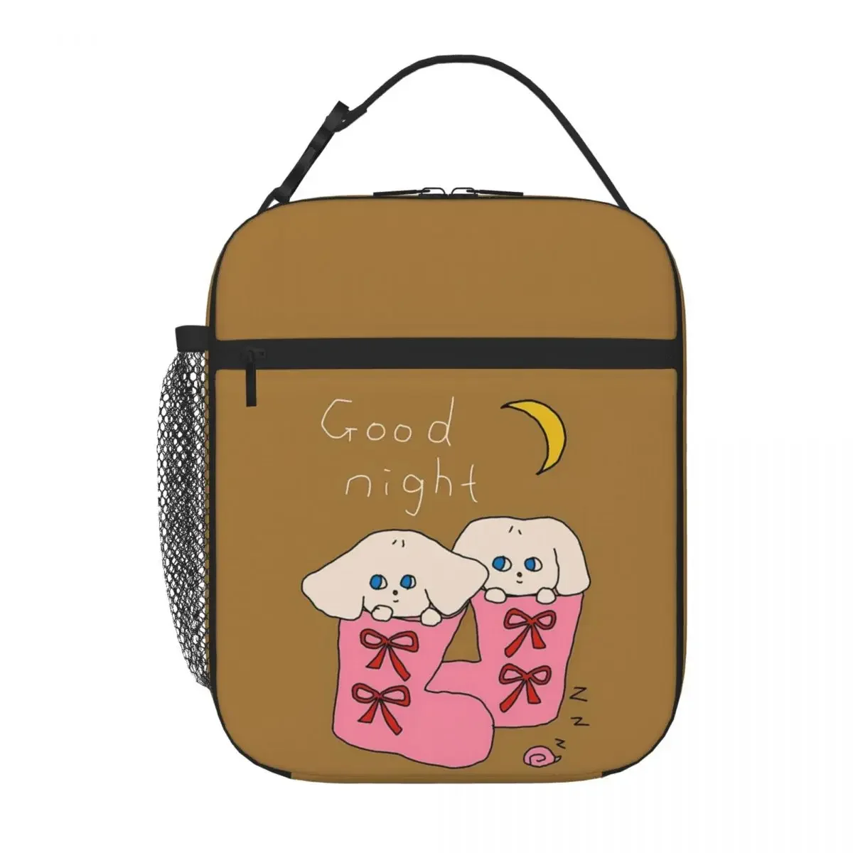 

Cartoon trend student portable insulated lunch bag, suitable for outdoor travel, school or work portable bento bag