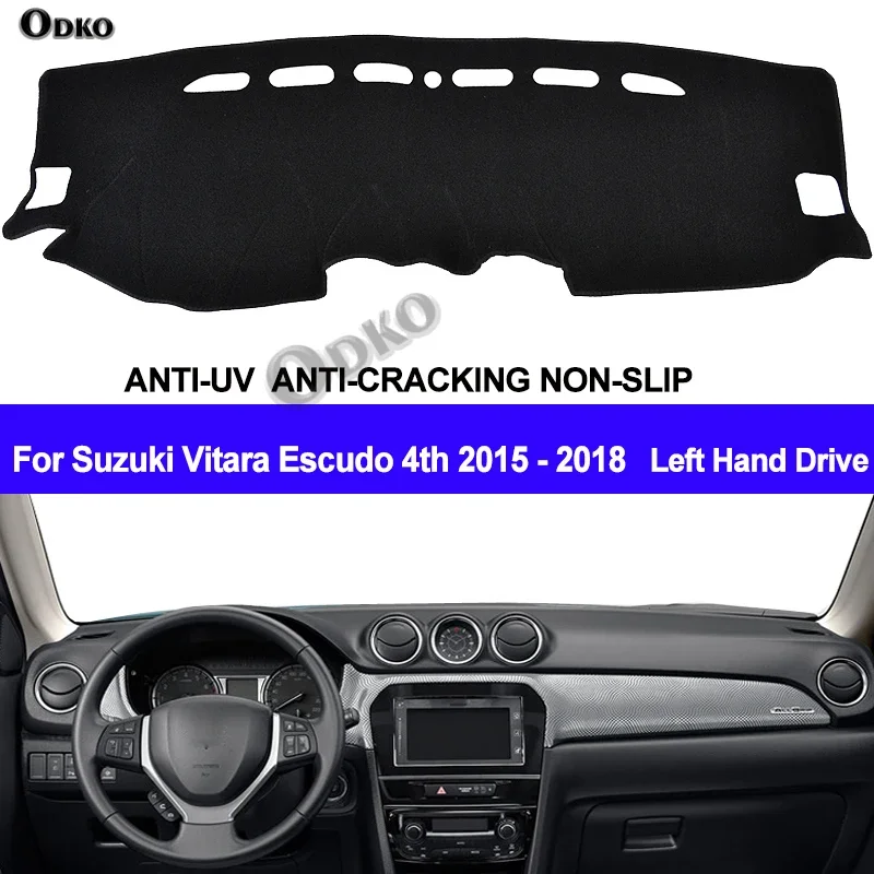 Car Dashboard Cover Dash Mat Automobile Dash Board Pad Carpet Anti-UV For Suzuki Vitara Escudo 4th 2015 2016 2017 2018