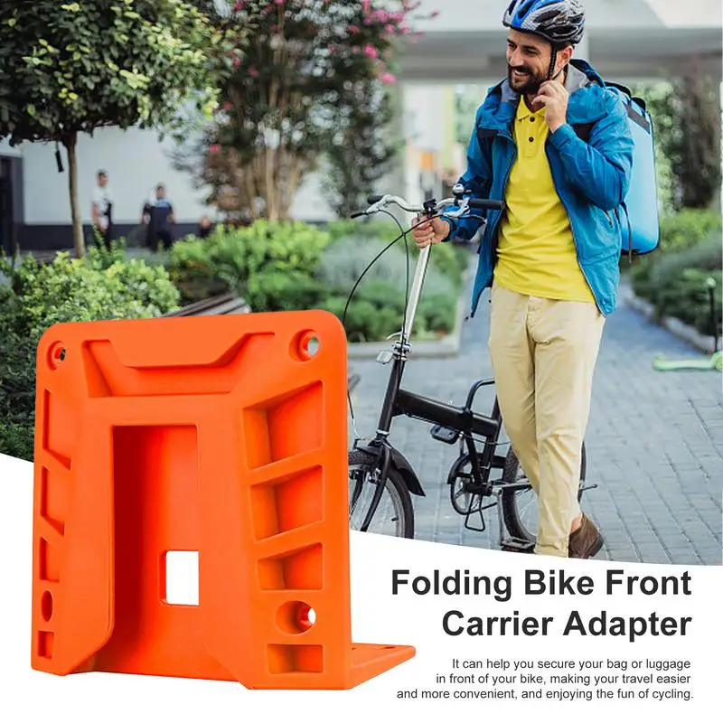 

Bicycle Front Rack Adapter Quick Release Bike Front Carrier Adapter Bike Bag Rack Fork Mount Block Bike Fork Mount Bracket Front