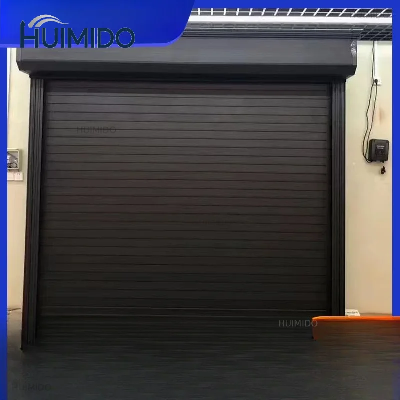 Wenzhou aluminum alloy electric rolling shutter door customization household garage door electric remote control automatic