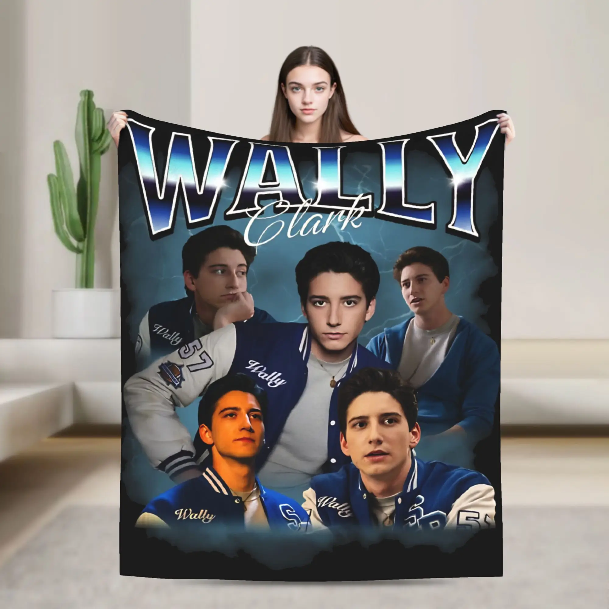 Y2K Wally Clark School Spirits Warm Soft Blanket  Children Plush Throw Blanket Couch Chair Flannel Bedspread Sofa Bed Cover