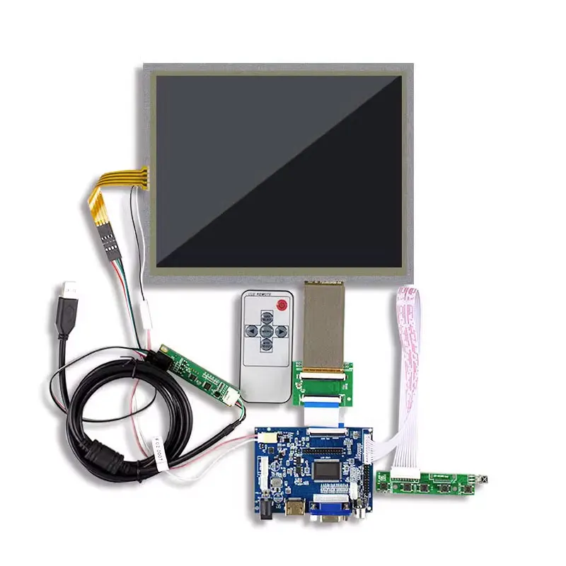 8.4 Inch 800*480 Resolution Brightness 600 TTL Interface LCD Screen HSD084ISN1-A01 Touch Driver Board