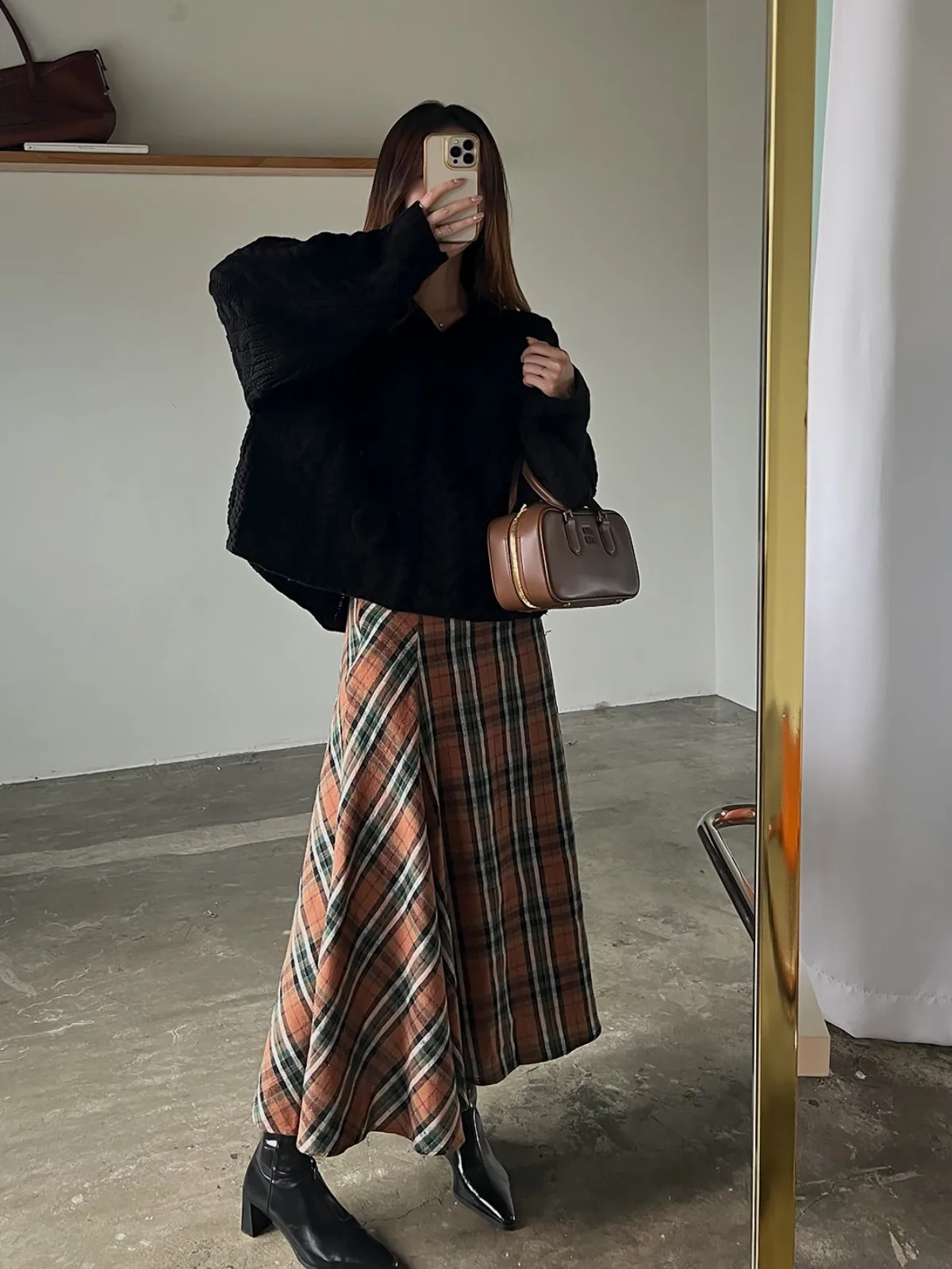 Chic Autumn Winter Loose Casual Small Size Long Sve Knitted Sweater Women's Comfortable Lazy Sle Hat Knitted Sweater