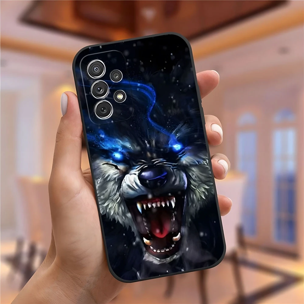 Animal Lion Wolf Tiger Eagle Phone Case For Samsung S23 Ultra S24 S22 S20 Fe S21 Plus Galaxy A54 A34 A16 A53 A13 Back Cover