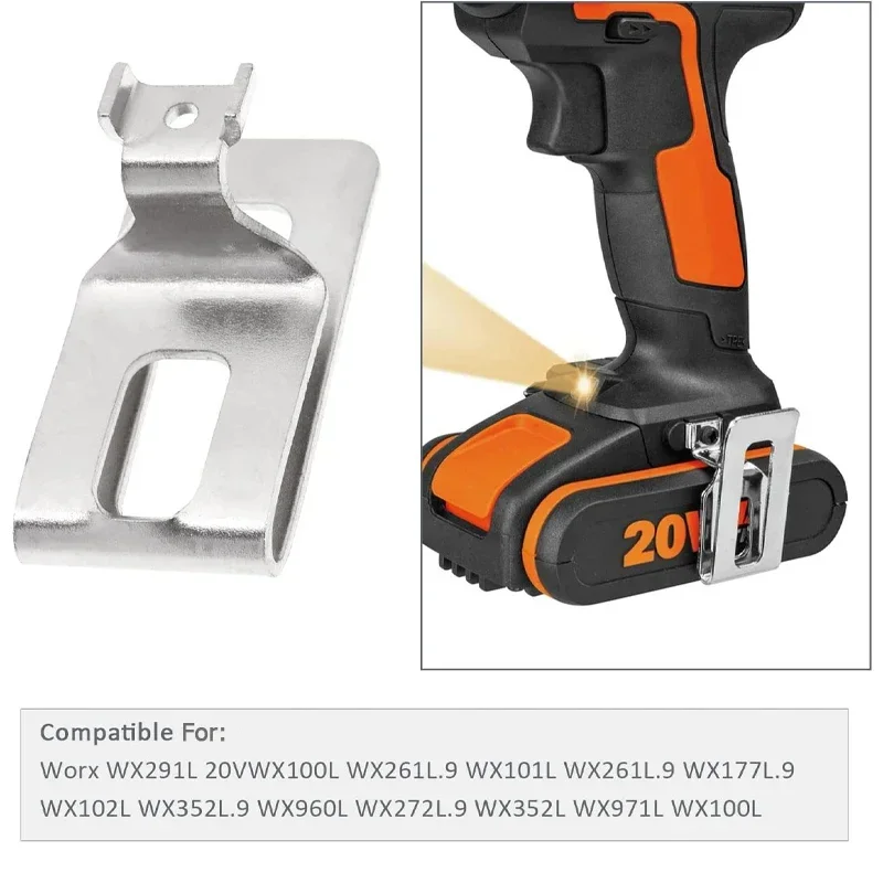 Waist Buckle Belt Clip Hook With Screws Set For WORX 20V WU268 WU278 WU279 WU278.9 WU279.9 WX279 WX268 WX278 Power Tools