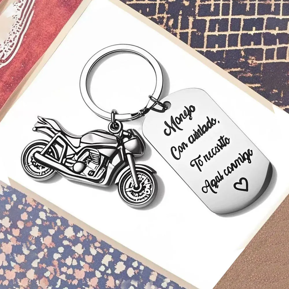 Creative Moto 3D Simulation Keyring Pendant Motorcycle Hobby Metal Stainless Steel Keychain Backpack Pendant Key Ring Chain Gift