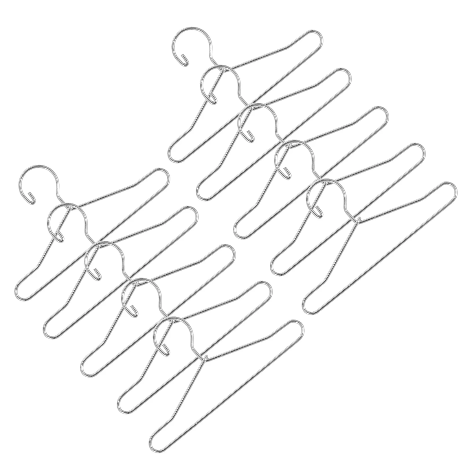 20 Pcs Hanger Coat Holder Dress Hangers Mini Cloth Metal Clothes Rack Baby