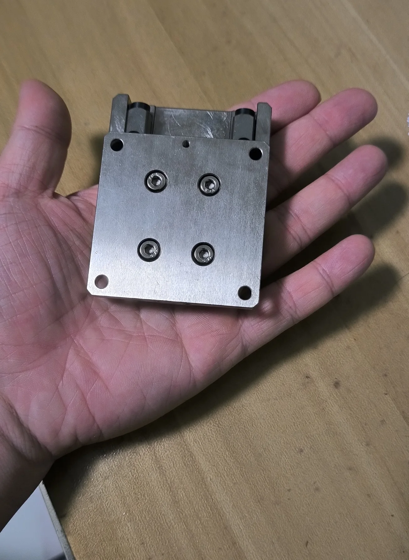 Slider de Trilho Guia de Aço Desmontar da Plataforma de Ajuste Fino com Magnético 6cm