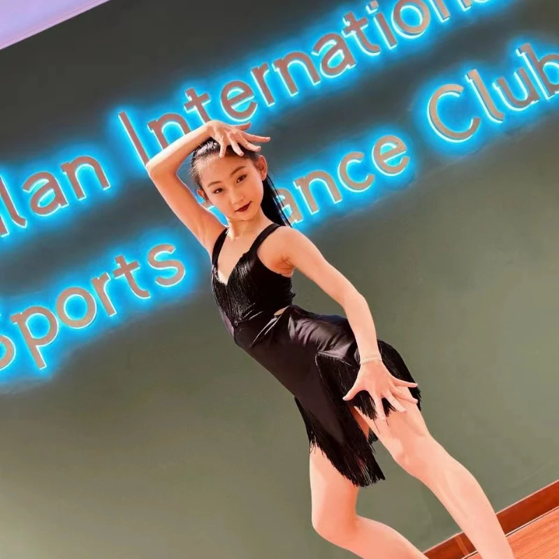 ที่กําหนดเองผู้หญิงผู้ใหญ่สาวเต้นรําละตินเครื่องแต่งกายพู่jumpsuitประสิทธิภาพมืออาชีพชุดFringeชุดกระโปรงFringe