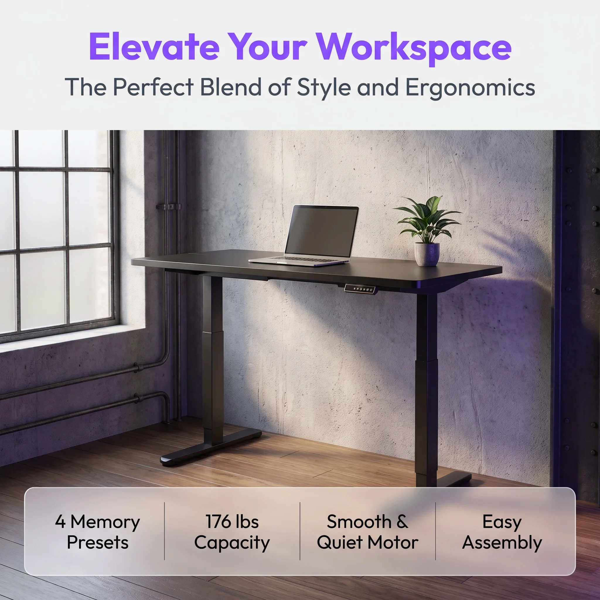 Electric Standing Desk Adjusta - Desk Setup Kit 评论和价格