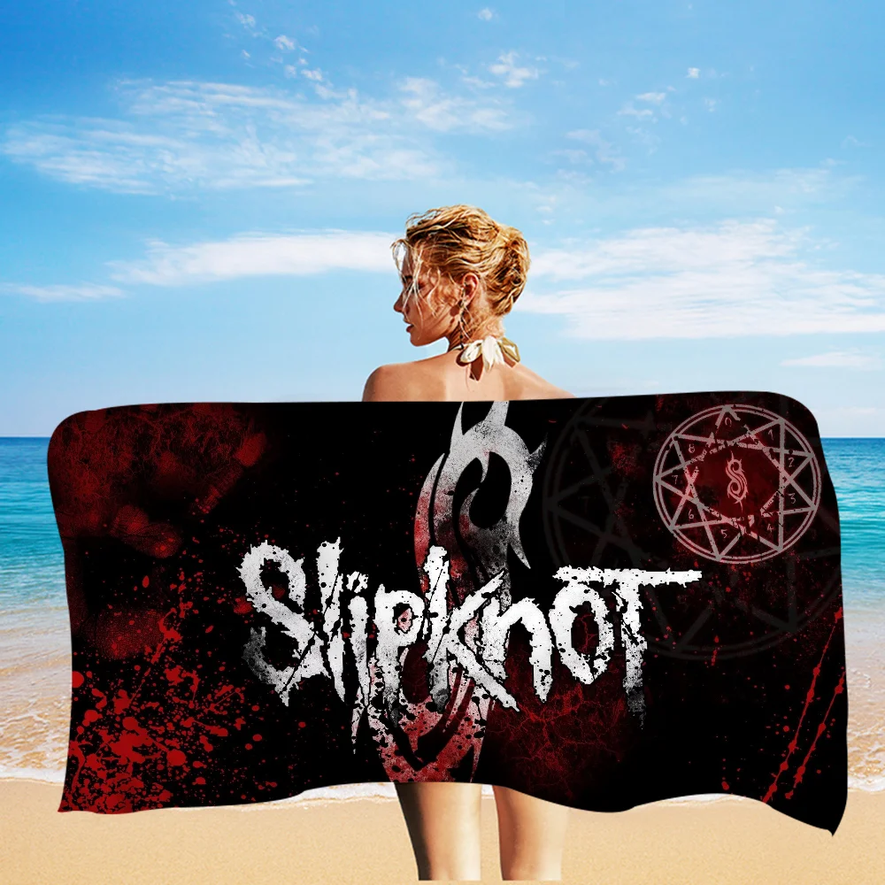 S-Slipknot Band Cartoon Beach Towel Cute Kawaii Room Decor Bath Girls Children Hand Towels For Bathroom Shower