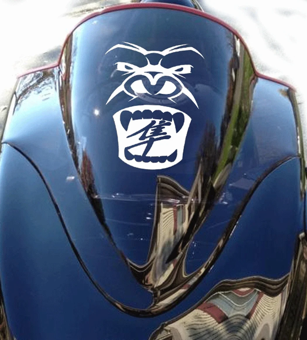 

4" x 6.5" Motorcycle Die Cut Vinyl Windshield Stickers Fairing Cowl Decals For Suzuki Hayabusa GSX1300R