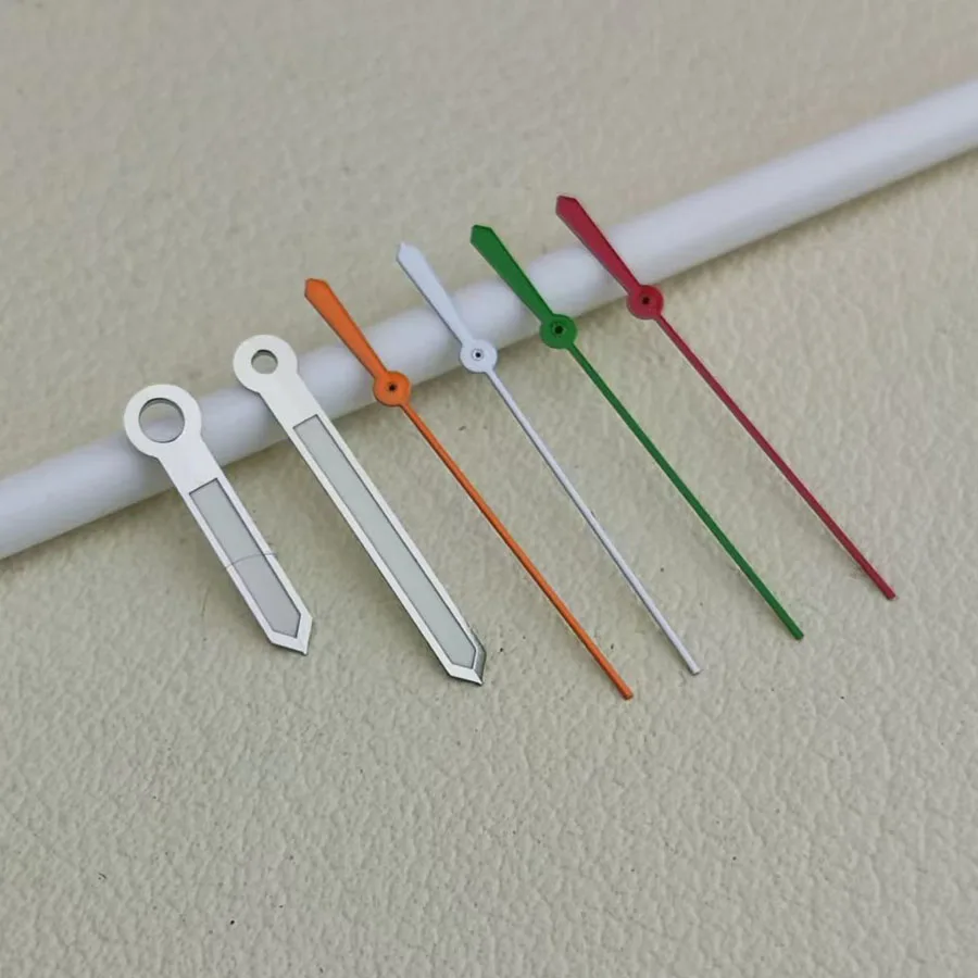 NH35 Hands New Watch Accessories Silver Hands Multi Color Second Hand Hands Green Luminous Suitable For NH35 NH36 4R 7S Movement