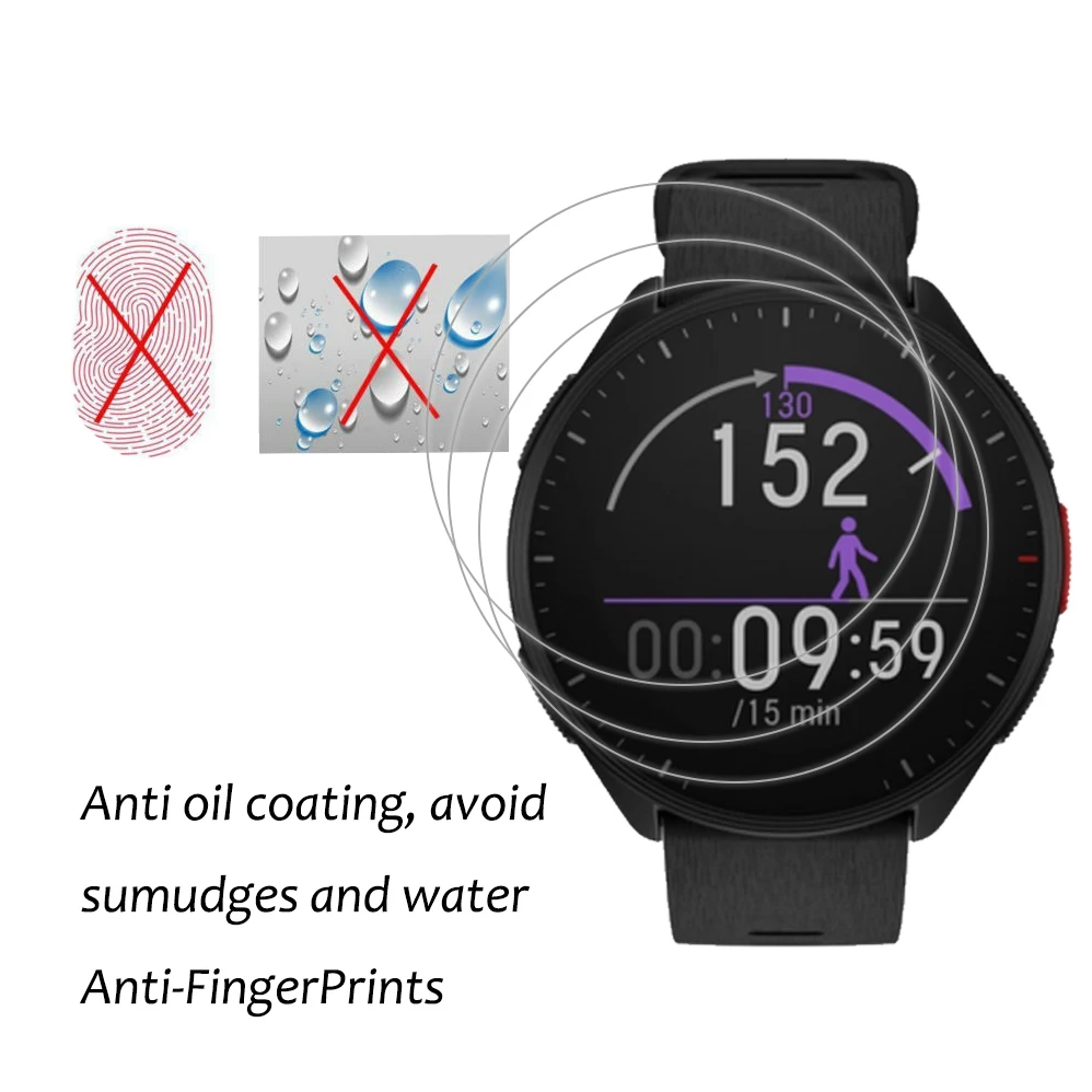 3 pezzi protezione schermo in TPU per Polar Pacer Pro SmartWatch orologio impermeabile pellicola protettiva idraulica non in vetro per Polar Pacer