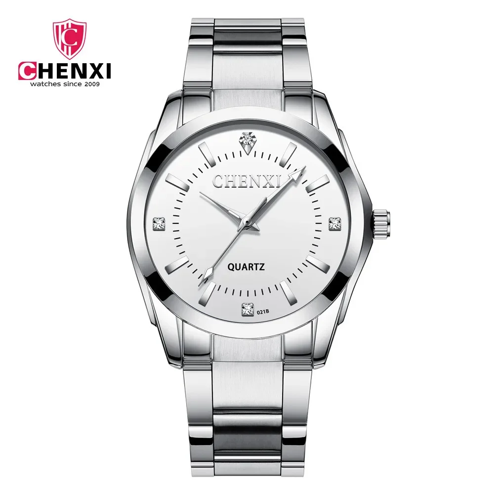 

CHENXI Brand Fashion Men Watches Waterproof Stainless Steel Watch for Men New Trend Rhinestone Business Wristwatch Male Relogio