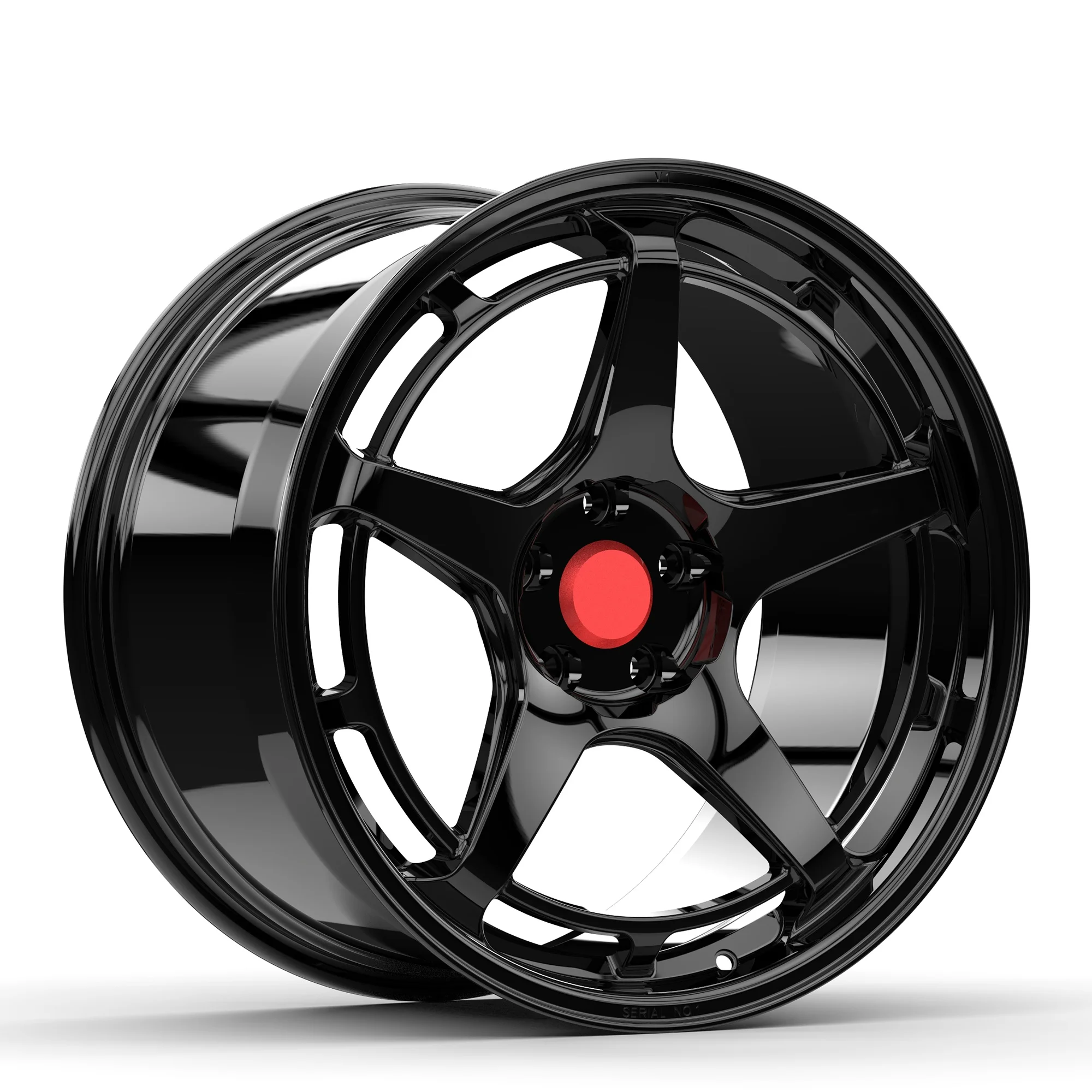 

Wheel Rim 5 Spoke 15 16 17 18 Inch 5Hole 5x112 5x114.3 5x120 Forged Alloy Wheel For Honda Fit Lingyue Lancer-EX SGMW Mini Chaika