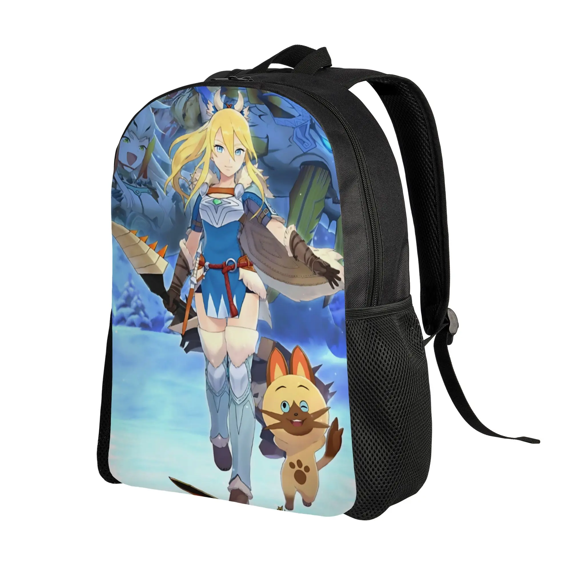 1Piece Yellow New School Year Book Pack Monster Hunter Students  Backpack