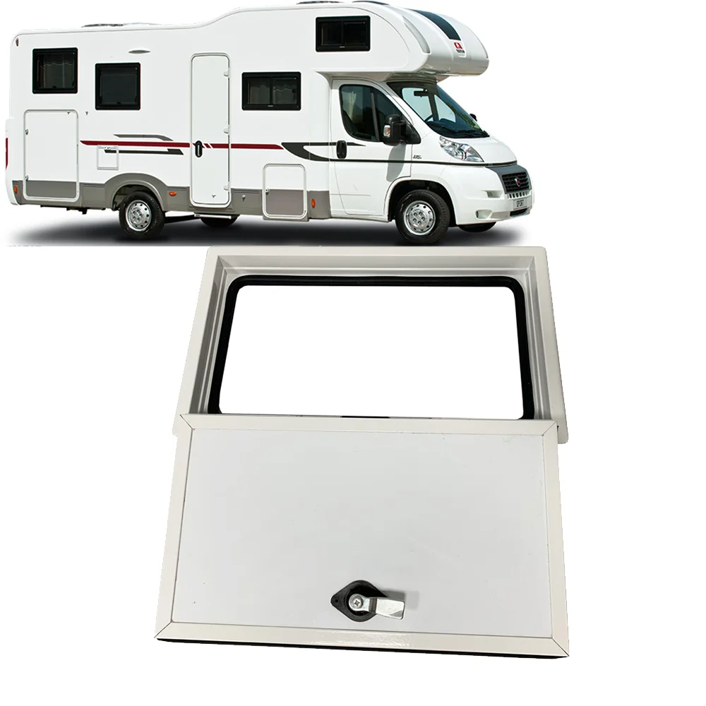 

Aluminum Alloy RV Door Pneumatic Strut Caravan Access & Motorhome Storage Door for Body Parts,Custom Sizes