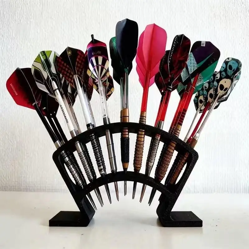 

Large capacity cabinet with 27 slots sturdy structure keeps darts neatly stored great for dart lovers and collection