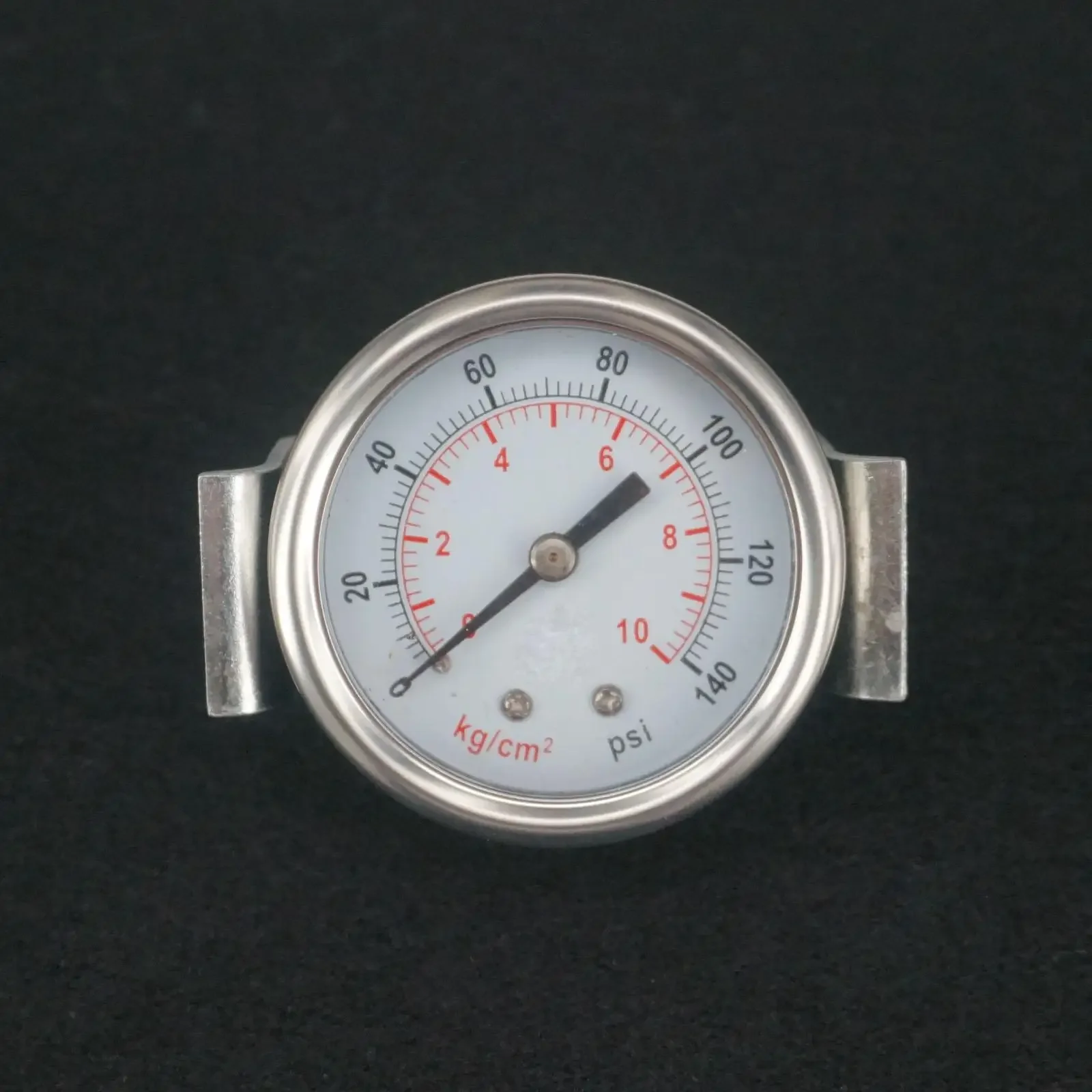 Dial Diameter 40/50/60mm 14/28/50/70/140/200/350psi -1 ~0 Bar Air Compressor Pressure Gauge Axial  With Bracket Pneumatic Part
