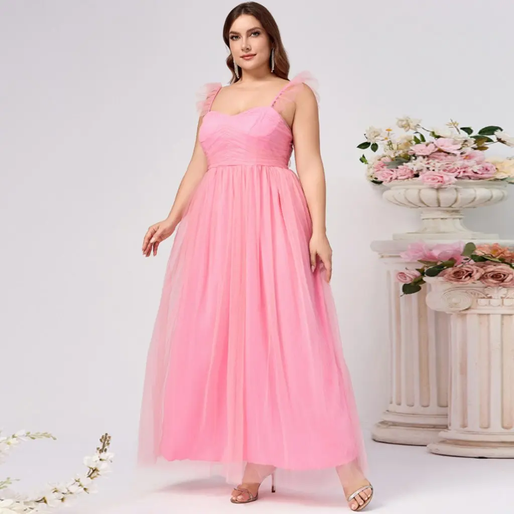 

Европейское и американское женское элегантное однотонное вечернее платье трапециевидной формы с квадратным воротником и открытой спиной в европейском и американском стиле