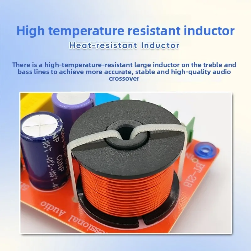 

Adjustable 2-Way Audio Crossover for Hi-Fi Bookshelf Speakers High Low Frequency Filter