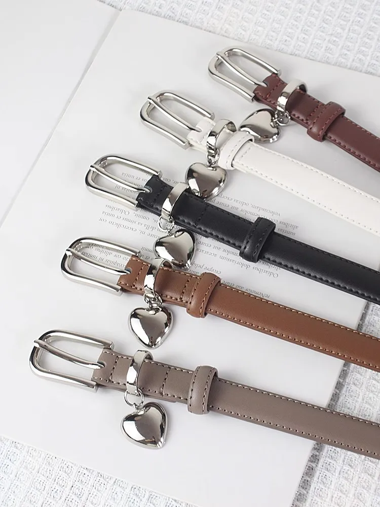 Moda donna cuore fibbia corsetto in vera pelle femminile fascia da smoking cappotto cintura abito decration cintura stretta J1210