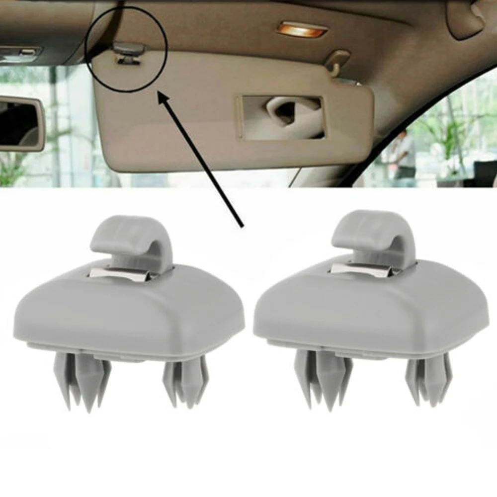 2pcs For Audi A4 S4 A5 S5 Q3 Q5 TT 8U0857562A Car Sunshade Sun Visor Retainer Hook Black Gray Beige Fastener Clip Holder Bracket