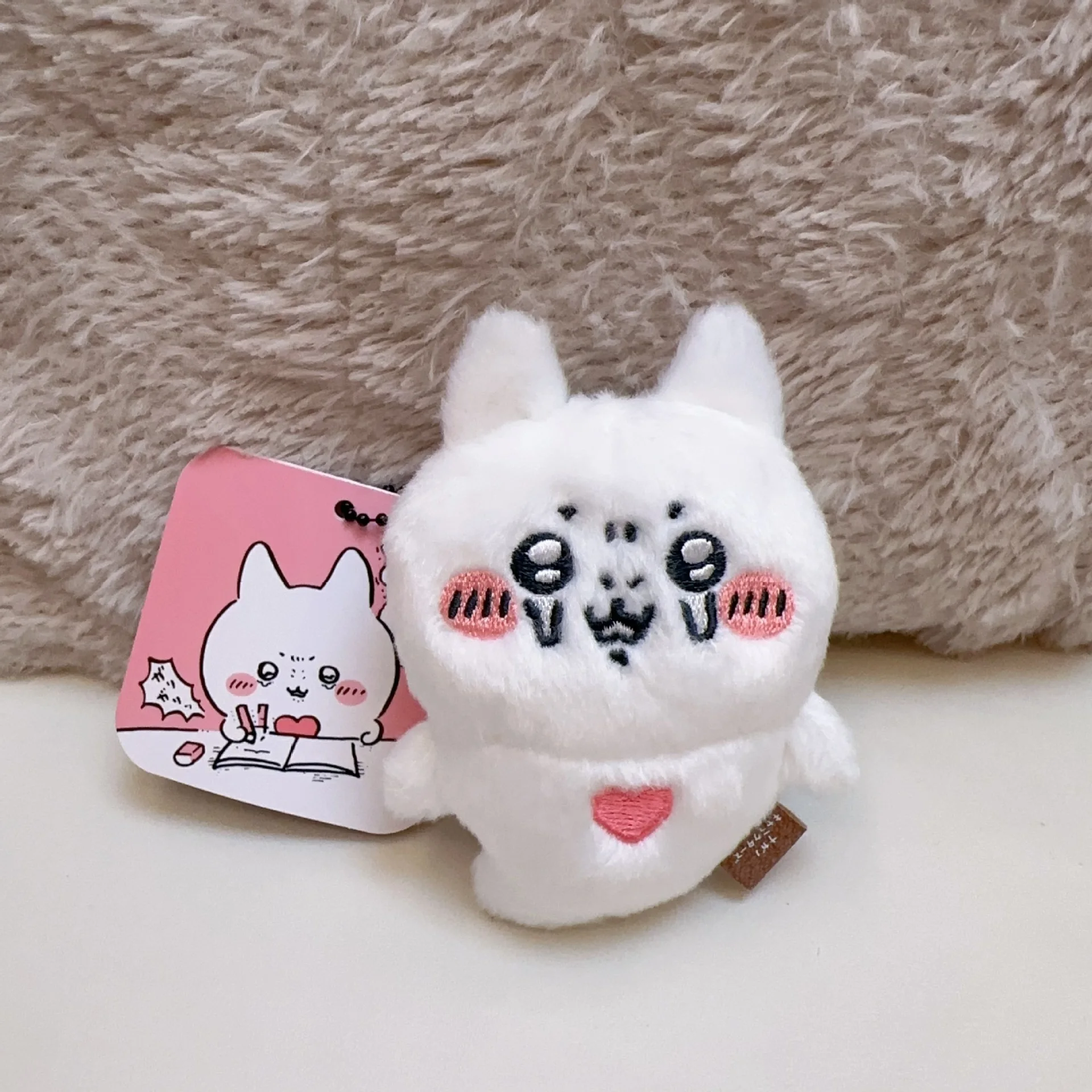jiyi Plush Keychain Cute Sea Otter Polar Bear Angel Plush Stuffed Toy Pendant Bag Charm Collectible Soft Plush Doll Gift view 5