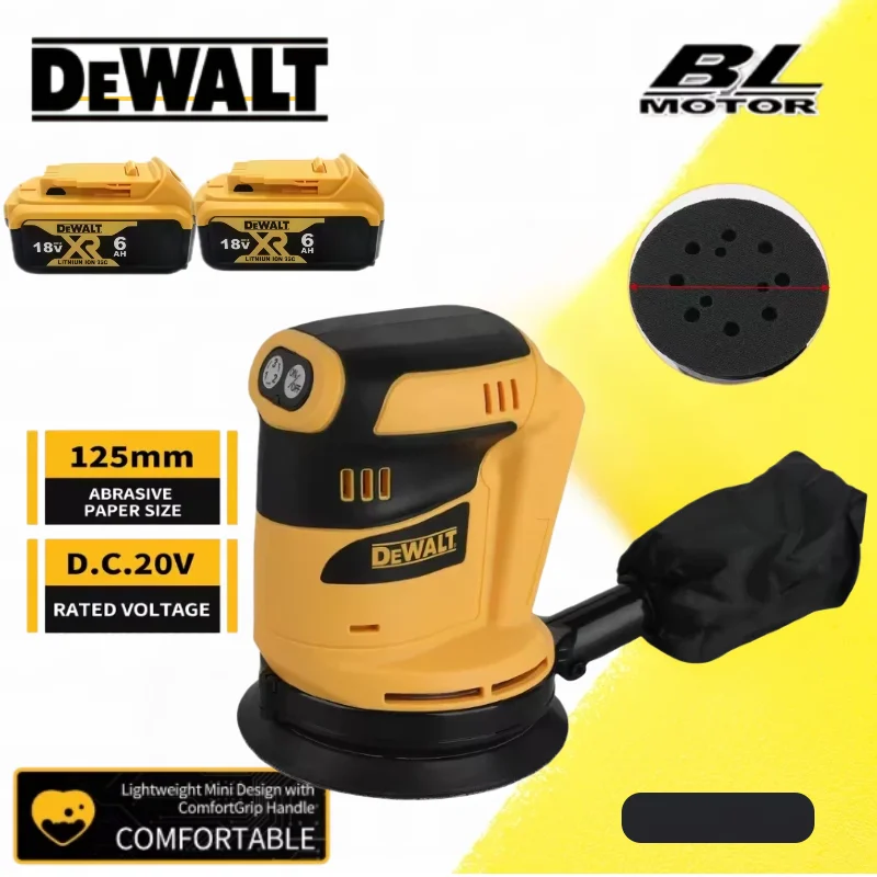 

Орбитальная шлифовальная машина DEWALT с пылеудалением для интенсивной полировки дерева в строительстве и мастерских