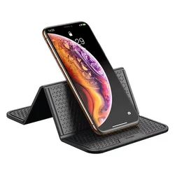Car Dashboard Phone Holder Non Slip Silicone Pad For Dashboards Adhesive Foldable Mobile Phone Mount Bracket Dashboard Sticky