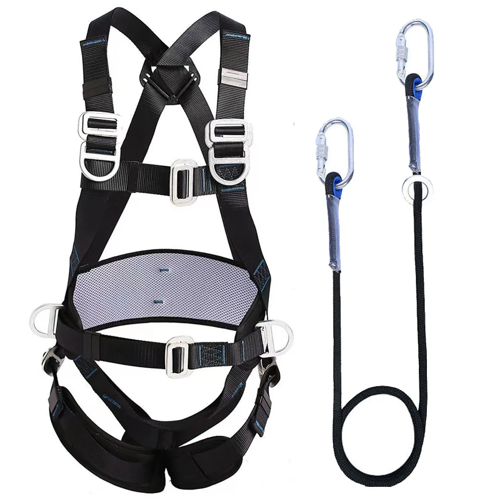 Aerial Work Safety Belt Full Body Five Point Harness Safety Rope for Outdoor Climbing Training Construction Protection Equipment