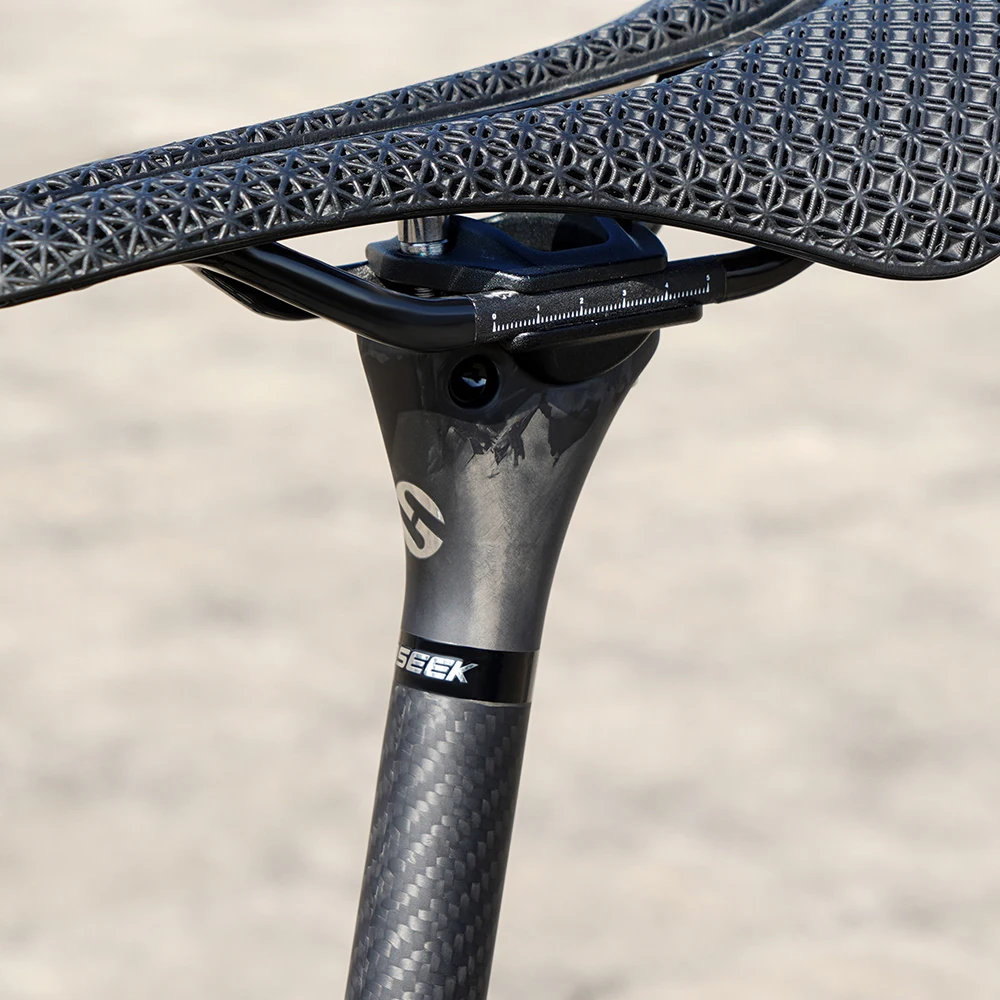TOSEEK 0mm Offset Carbon-Sattelstütze 27,2/31,6MM MTB Mountainbike Rennrad Sattelstütze Leichtgewichtige Fahrrad-Sattelstütze Fahrradteile – Detail 13