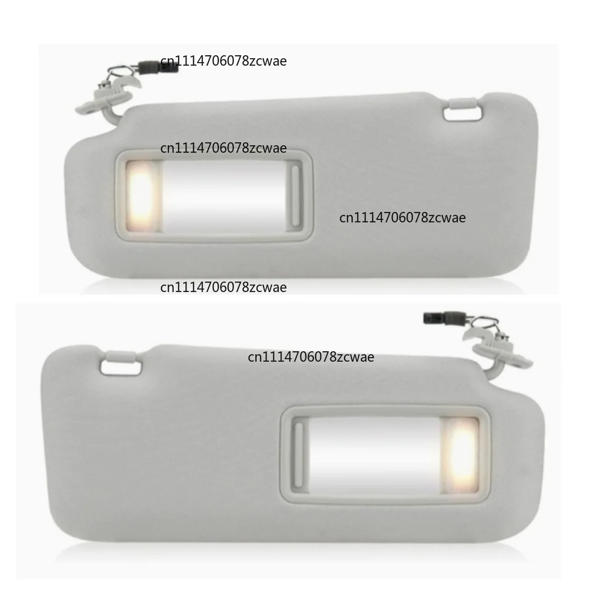 For Mazda CX9 2010 2011 2012 2013 2014 2015 Interior Sun Visor, Beige Grey Sunshade with Light With mirror TDY1-69-320