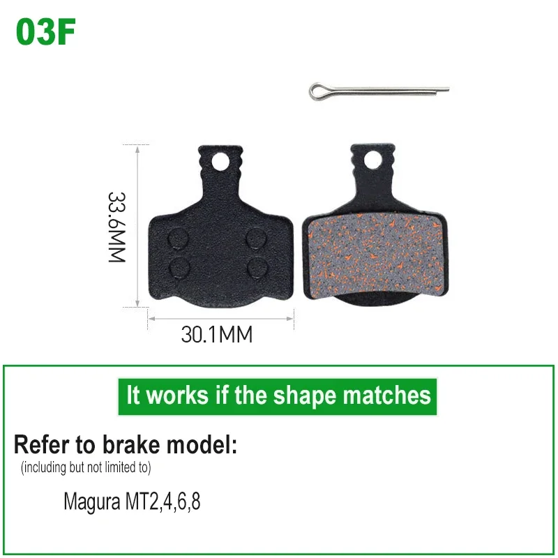 1/2/4/6/8/10 Pairs Bicycle Brake Pads for Magura MT2 MT4 MT6 MT8 MTS 7.R Race Caliper