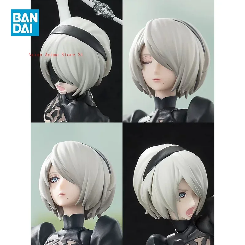 In Stock Genuine Bandai Original  [48 HOURS SHIPPING]  GENUINE S.H.FIGUARTS SHF NIER AUTOMATA 2B  Anime Action Figure  Assembly