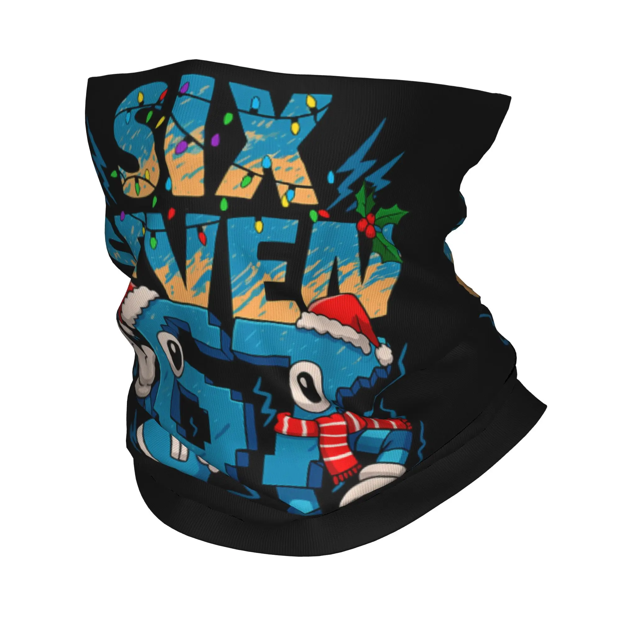 Bruh 67 6-7 مضحك Brainrot ميمي الرقبة أدفأ الجراب يندبروف الدراجات باندانا متعددة الوظائف وشاح أنبوبي قناع الوجه درع