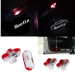 2Pcs For VW Beetle 9K 2K 2004-2013 2014 2015 2016 2017 2018 2019 Led Car Door Welcome decorative Lights Accessories