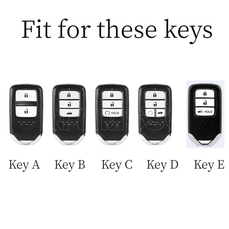 Transparent TPU Car Key Cover Shell Case for Honda Civic CRV HRV Accord Pilot Fit Freed Vezel Odyssey 2018 - 2022 Accessories