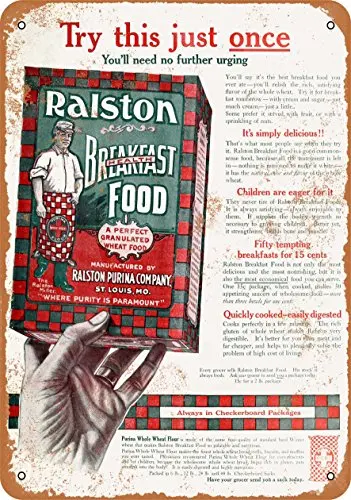 Wall-Color  Metal Sign - 1911 Ralston Breakfast Food - Vintage Look