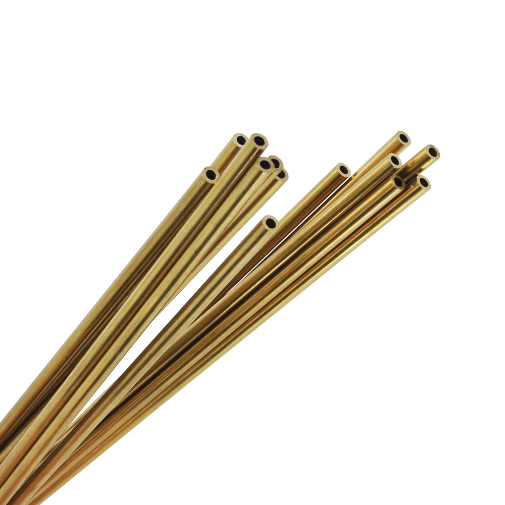 305/610mm OD 4mm ID 2.5mm copper hard brass pipe for Hydraulic Excavator Loader Forklift RC Model Upgrade Arm Hydraulic Hose