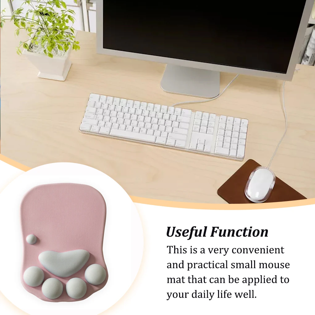 Table Mouse Pads Silicone Gaming Mousepad Adorable Wrist Rest Support