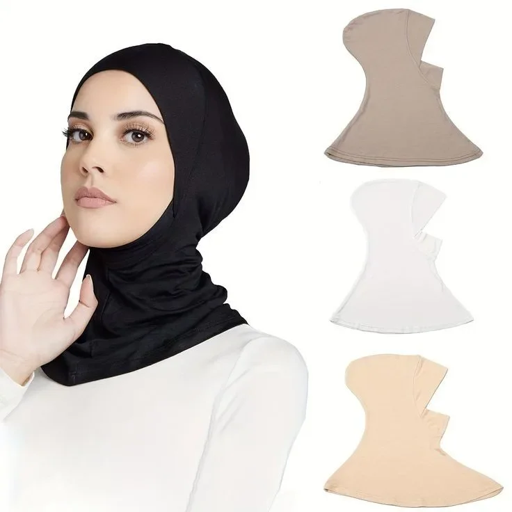 Muslim Inner Cap Hijab For Women Solid Underscarf Hijab Undercap Scarf Turban Hat Islamic Muslim Hijabs Ready To Wear Headcover