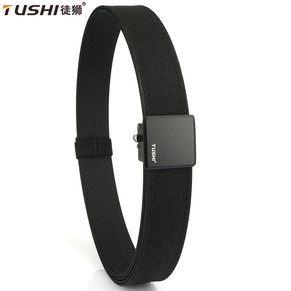 

TUSHI Belt New Hard Tactical Belt for Men Metal Buckle Police Duty Military Belt IPSC Casual Gun Belt Male Hunting Accessories