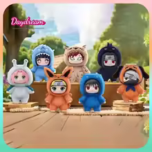 Original BANDAI Eaki Naruto Uzumaki Naruto Blind Box Shippuden Beast Party Series Plush Doll Anime Characters Are Cute Toys Gift