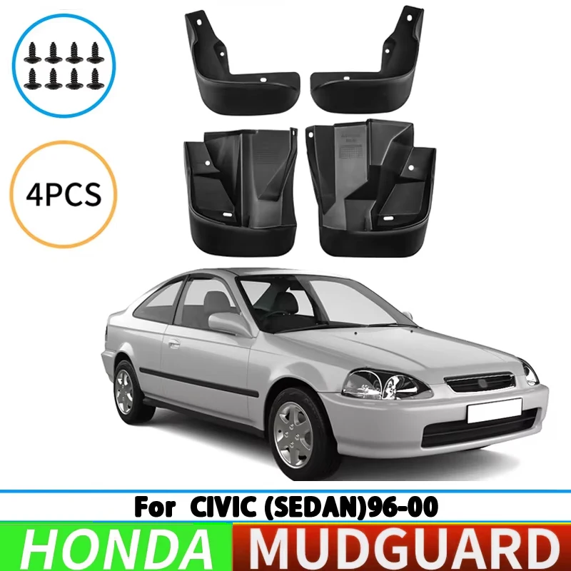 Suitable for Honda Civic 1996-2000 Sedan front and rear wheel mudguards, car tire mudguards, splash guards, car accessories