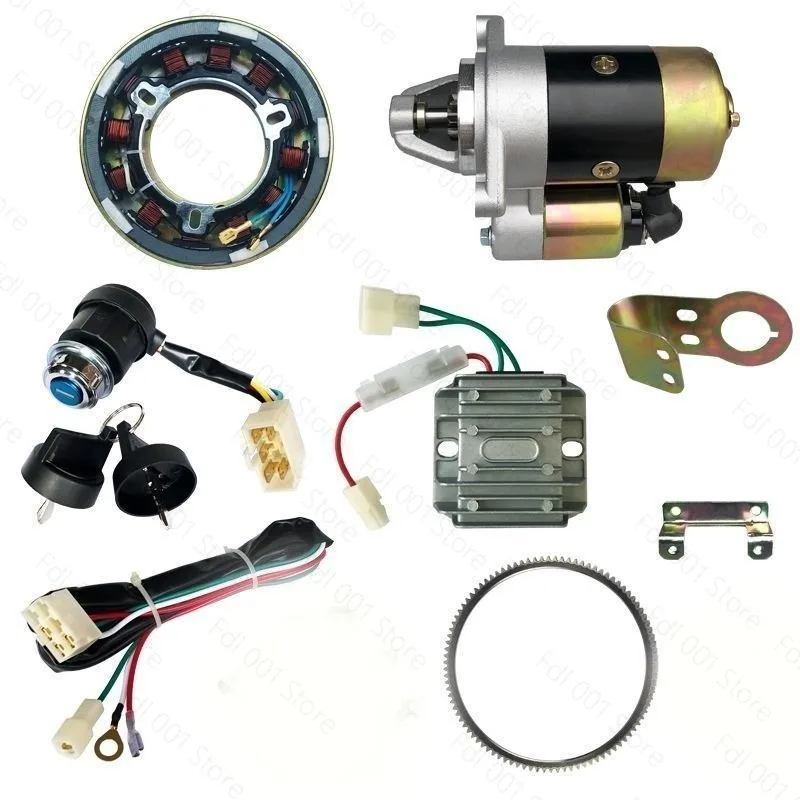 Micro-tillage Electromechanical Starter 173F/178F/180F/188F 186 Diesel Modified Motor Set