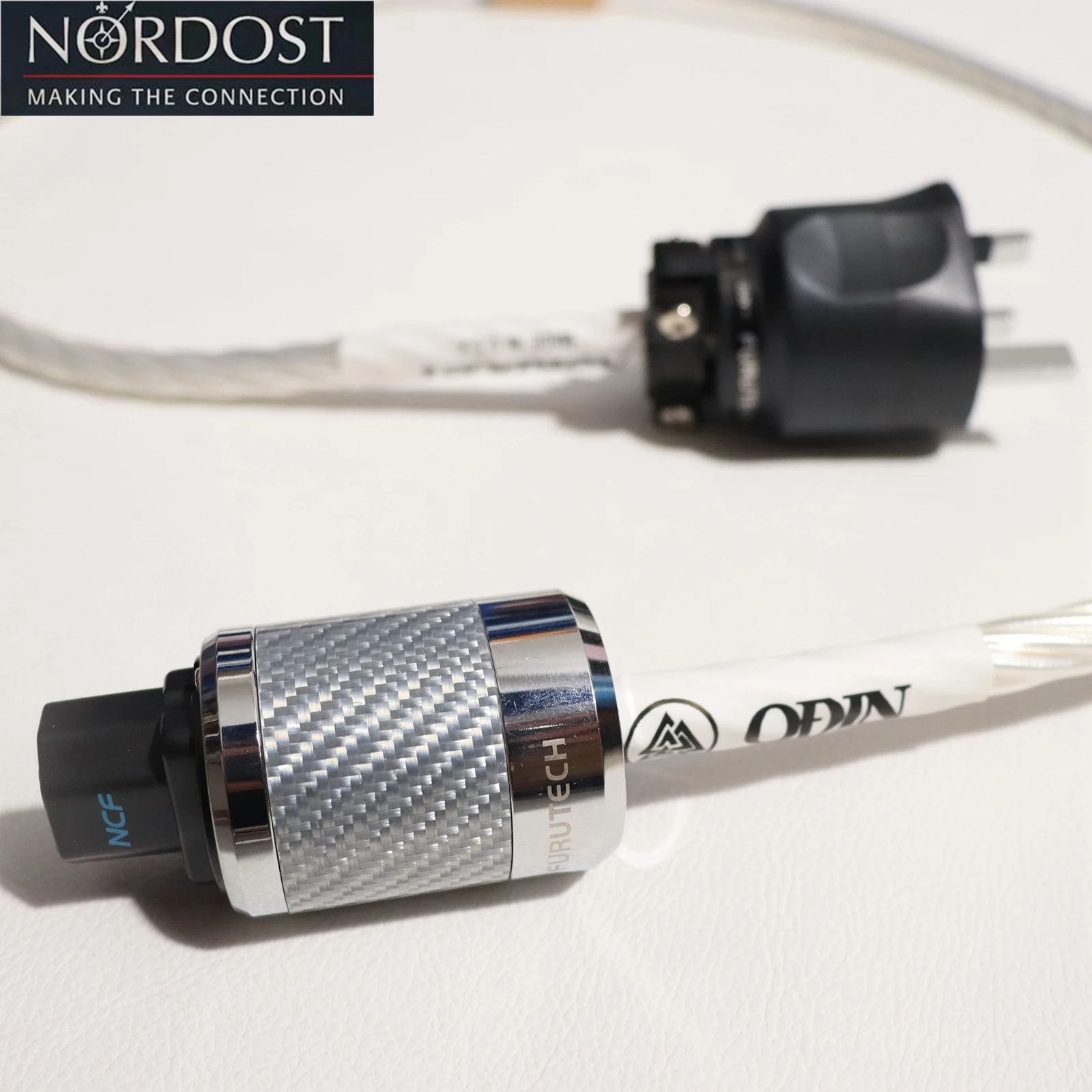 High Qualiry Nordost Odin 2nd Generation Power cable with furutech rhodium plated Uk connector 15A IEC Female connector plug