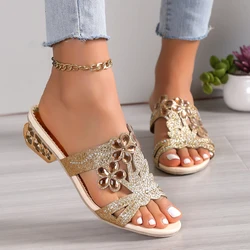 2024 Women Slippers Summer Luxury Designer Women Sandals Fashion Hollow Comfort Slippers Slip-On Beach Slides Zapatos De Mujer